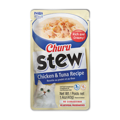 Inaba Cat Churu Stew - Chicken & Tuna Recipe 40g - 3pk