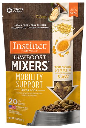 Instinct Raw Boost Mixers Grain Free Mobility Support Dog 5.5oz