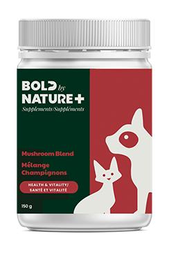 BOLD BY NATURE MUSHROOM BLEND SUPPLEMENT FOR CATS AND DOGS 150GM