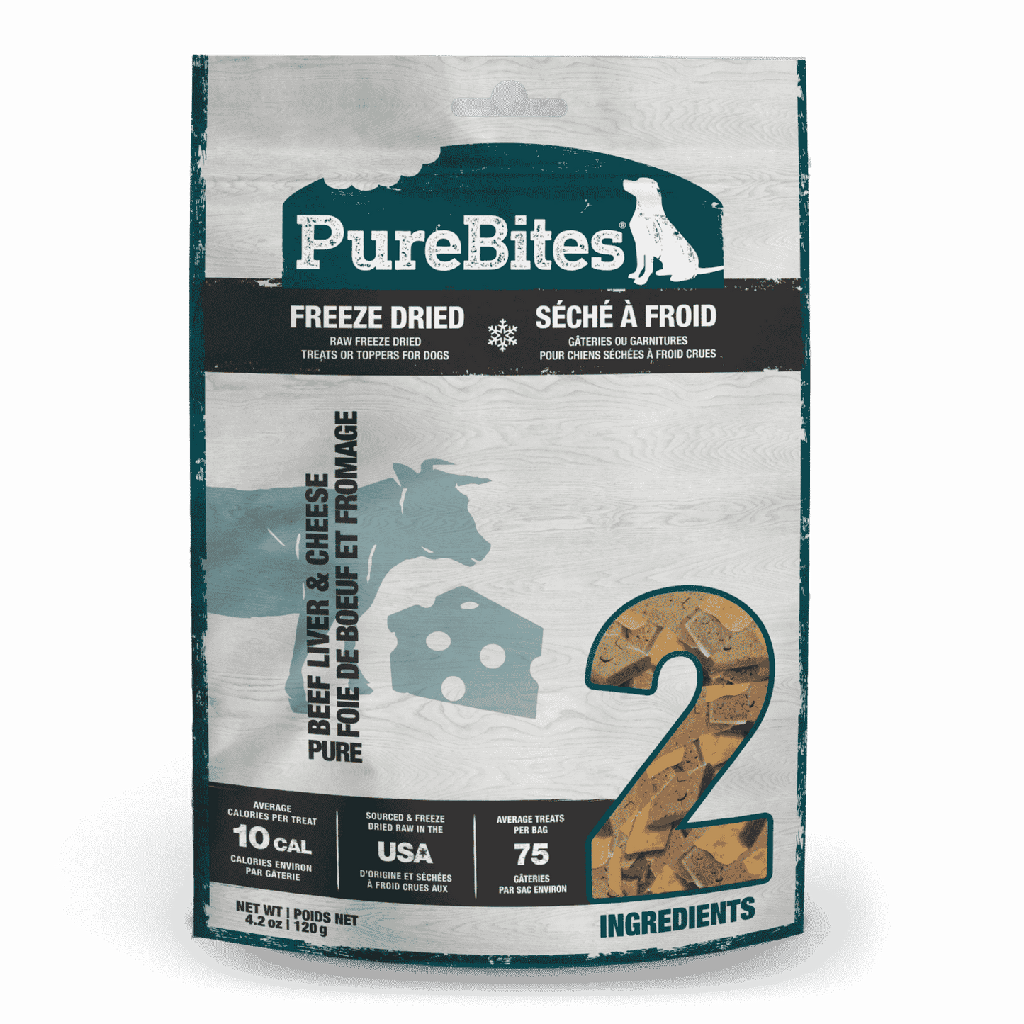 PUREBITES® BEEF & CHEESE FREEZE-DRIED DOG TREATS