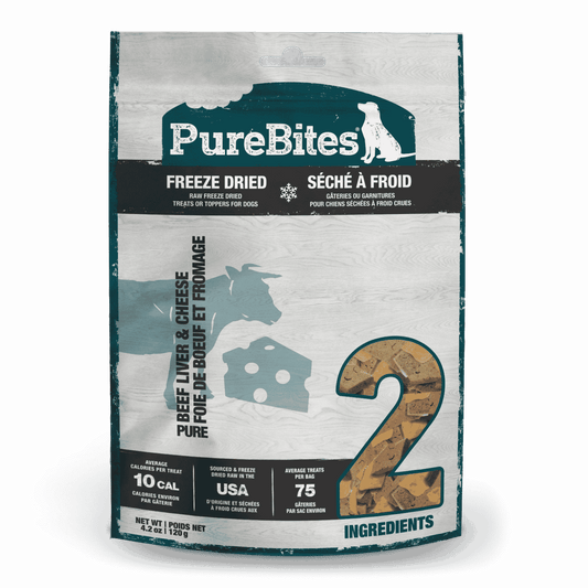 PUREBITES® BEEF & CHEESE FREEZE-DRIED DOG TREATS