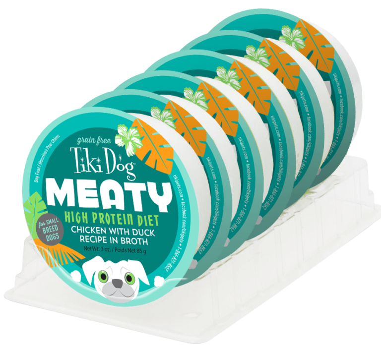 TIKI DOG™ MEATY CHICKEN WITH DUCK RECIPE IN BROTH WET DOG FOOD 3 OZ*3pk