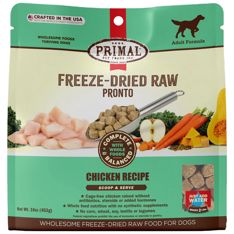 PRIMAL Freeze Dried Raw Pronto Chicken Recipe DOG