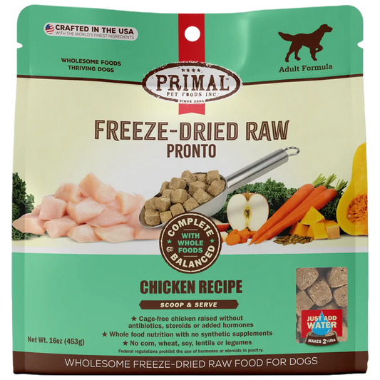 PRIMAL Freeze Dried Raw Pronto Chicken Recipe DOG