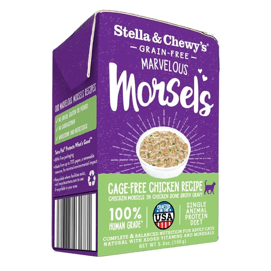 STELLA & CHEWY'S® MARVELOUS MORSELS CAGE-FREE CHICKEN WET CAT FOOD 5.5 OZ x6