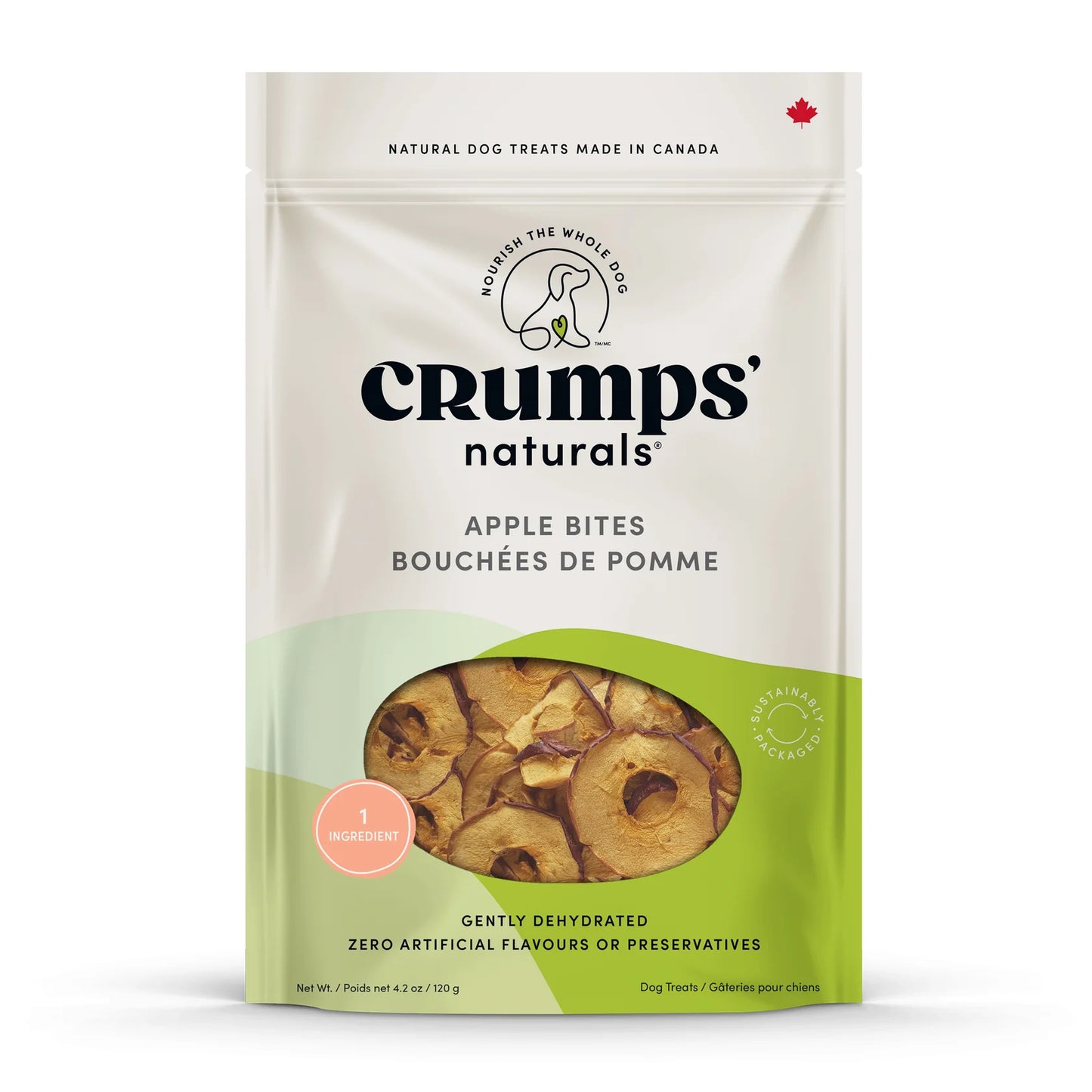 Crump's Natural Apple Bites Dog 120g