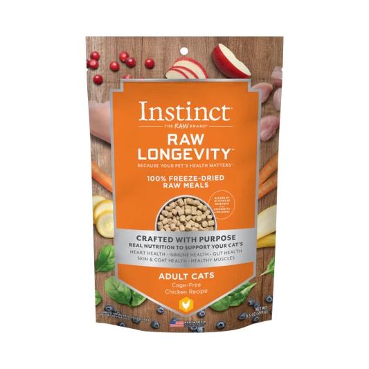 Instinct Longevity Freeze Dried Raw Meals Adult Chicken Cat 9.5oz