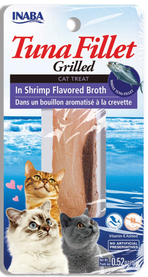 NEW! Inaba Cat Grilled Fillets - Tuna in Shrimp Flavored Broth