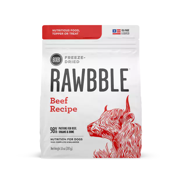 Bixbi Rawbble Dog Freeze Dried Beef