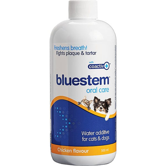 BLUESTEM™ ORAL CARE WATER ADDITIVE WITH COACTIV+™ FOR DOGS & CATS 500ML