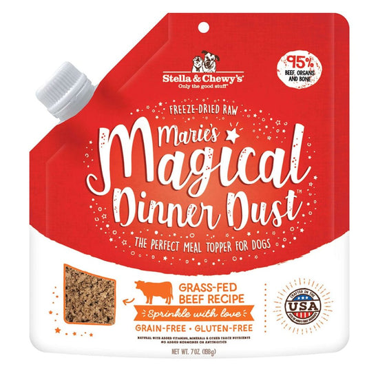 STELLA & CHEWY'S® MARIE'S MAGICAL DINNER DUST GRASS-FED BEEF FREEZE-DRIED TOPPER FOR DOGS 7 OZ