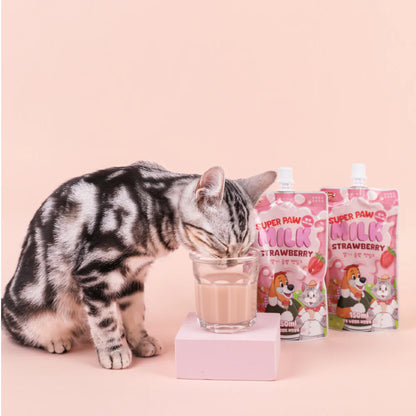 Korea SuperPaw Pet Milk 150ML - Strawberry