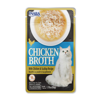 Inaba Cat Chicken Broth - Chicken & Scallop Recipe 40g - 3pk