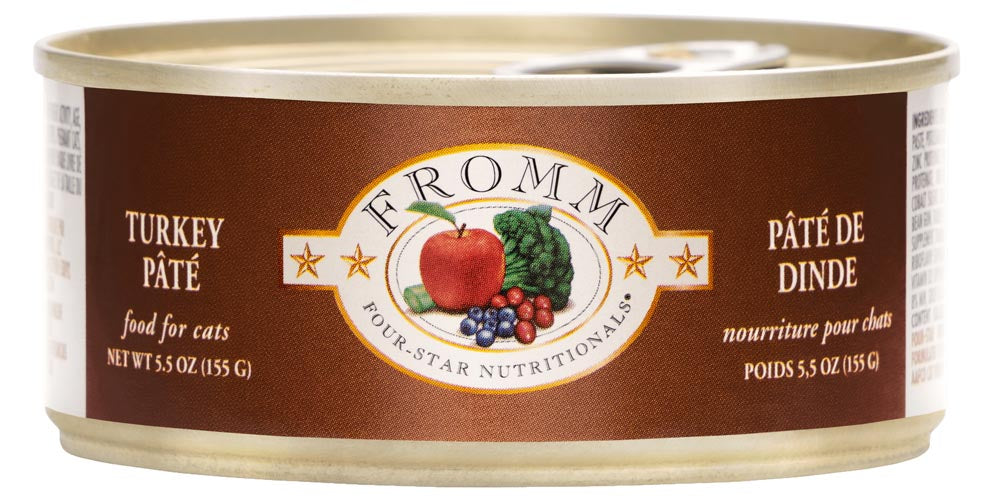 FROMM® FOUR STAR NUTRITIONALS® TURKEY PÂTÉ WET CAT FOOD 5.5 OZ