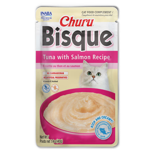 Inaba Cat Churu Bisque - Tuna with Salmon Recipe 40g - 3pk