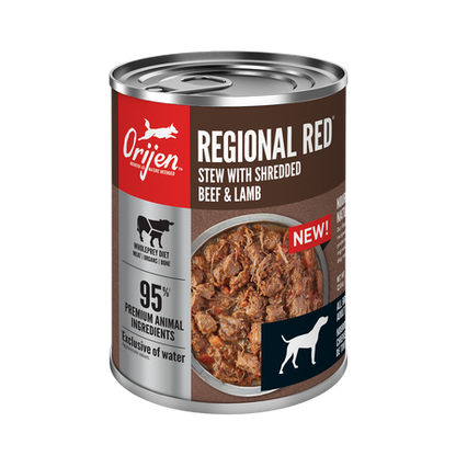 Orijen Regional Red Shredded Beef & Lamb Dog Wet Food*3pk