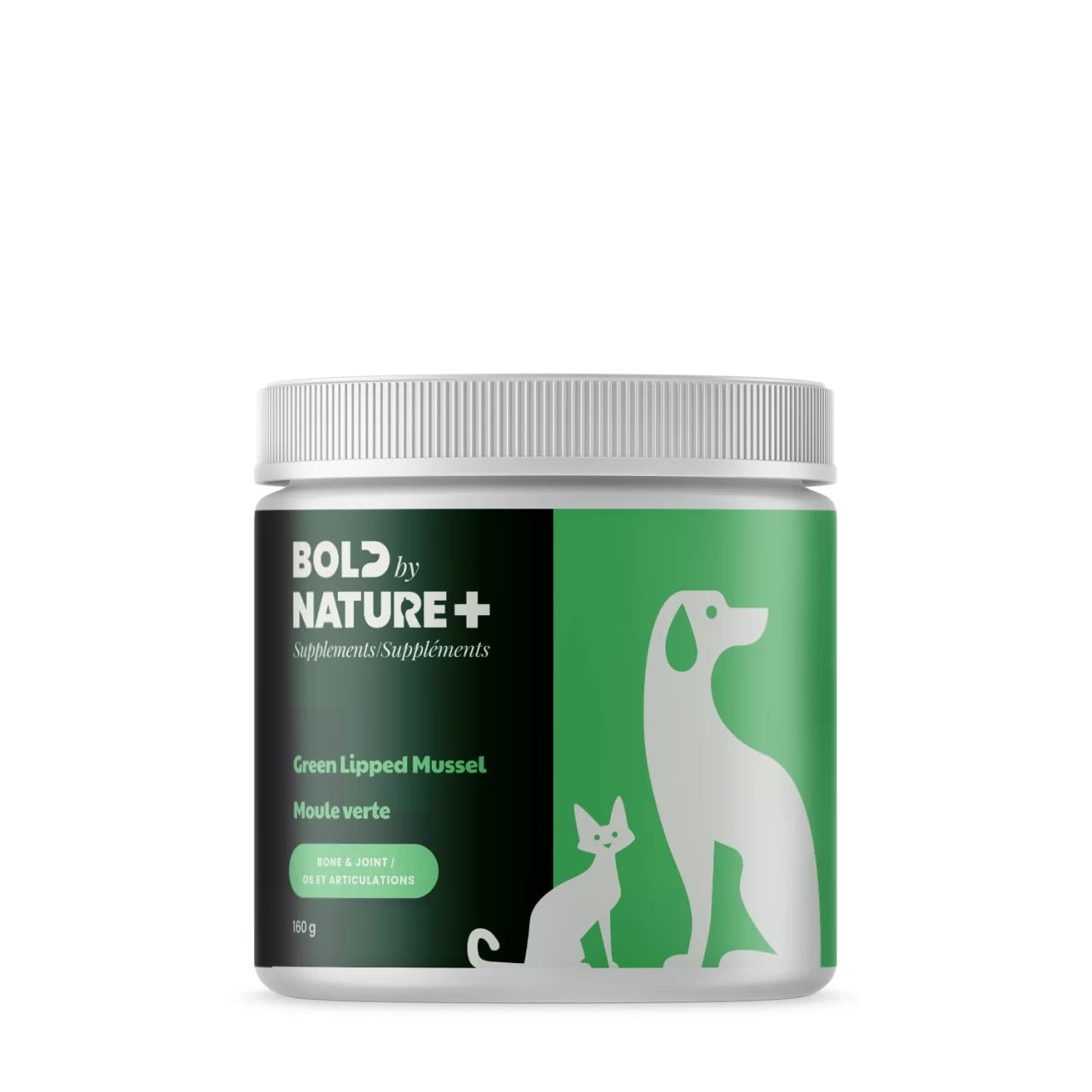 BOLD BY NATURE GREEN LIPPED MUSSEL SUPPLEMENT FOR DOGS & CATS 160GM