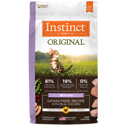 Instinct Original Grain Free With Real Chicken Kitten Cat 4.5lb