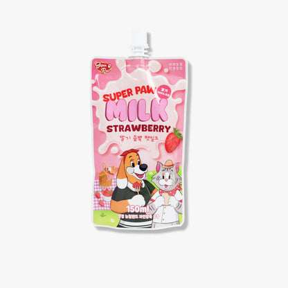 Korea SuperPaw Pet Milk 150ML - Strawberry