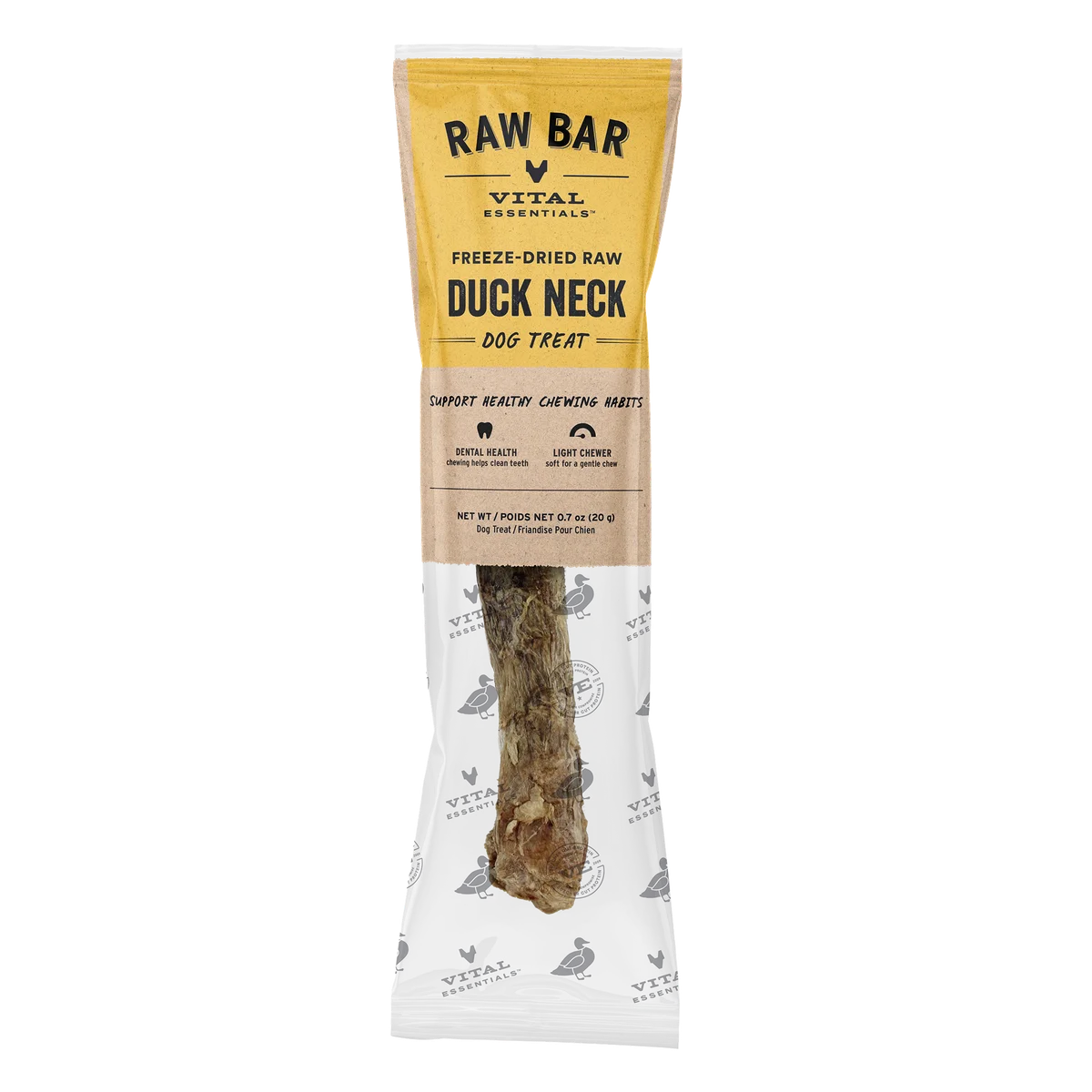 Vital Essentials® RAW BAR Freeze-Dried Raw Duck Necks Dog Snacks