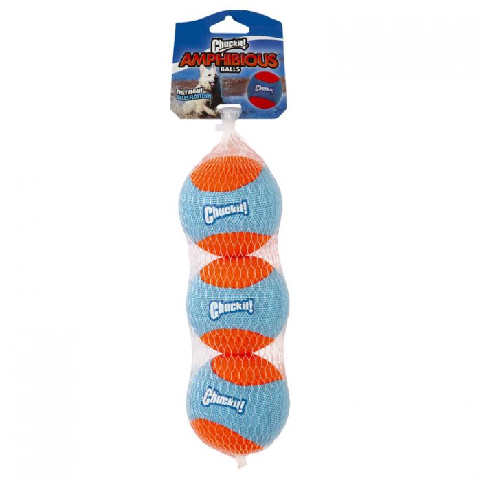 CHUCKIT!® AMPHIBIOUS BALLS DOG TOY (3-PACK)