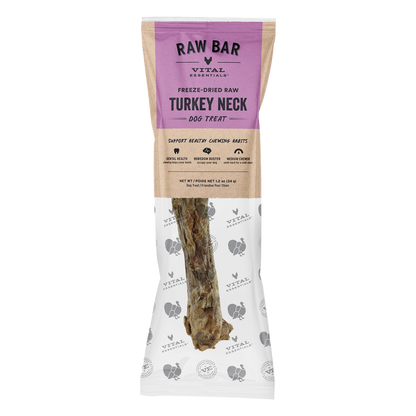 Vital Essentials® RAW BAR Freeze-Dried Raw Turkey Necks Dog Snacks