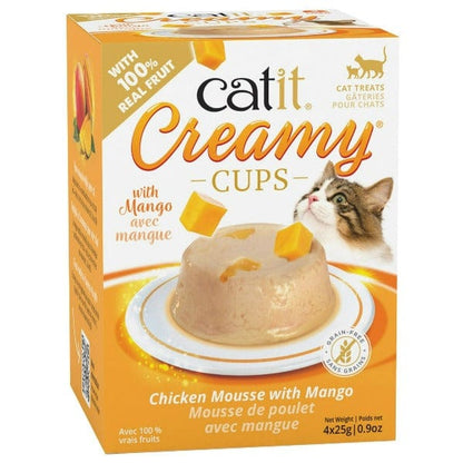 Catit Creamy Cups - Chicken Mousse with Mango - 25g*3