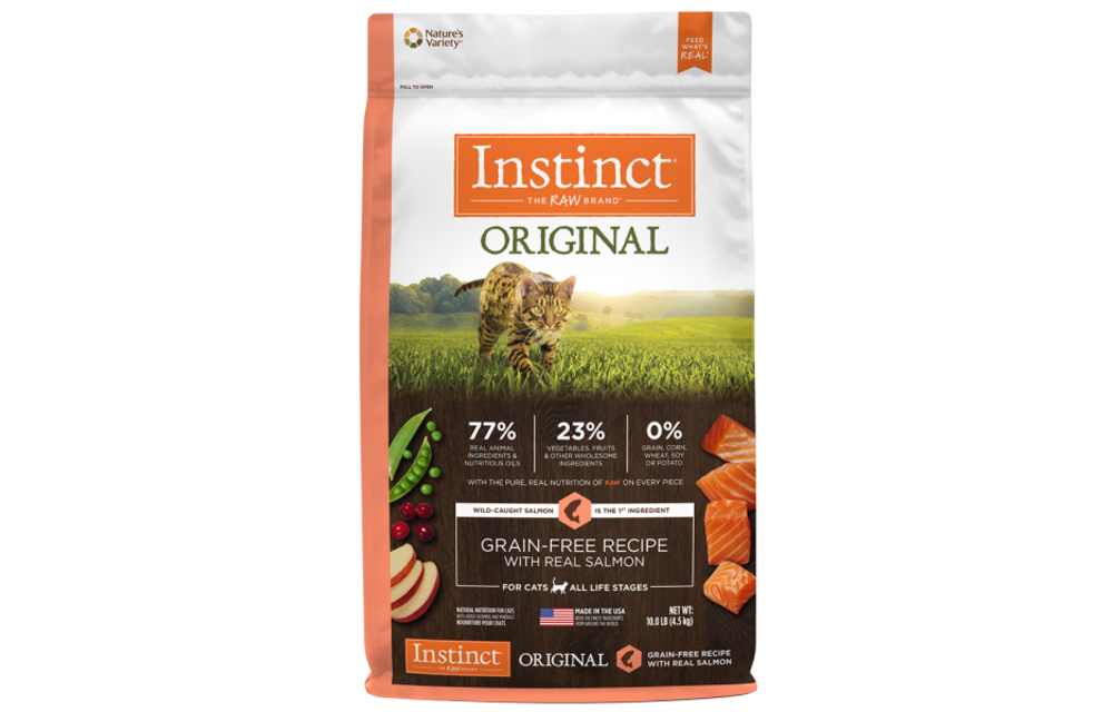 Instinct Original Grain Free With Real Salmon Cat 10lb