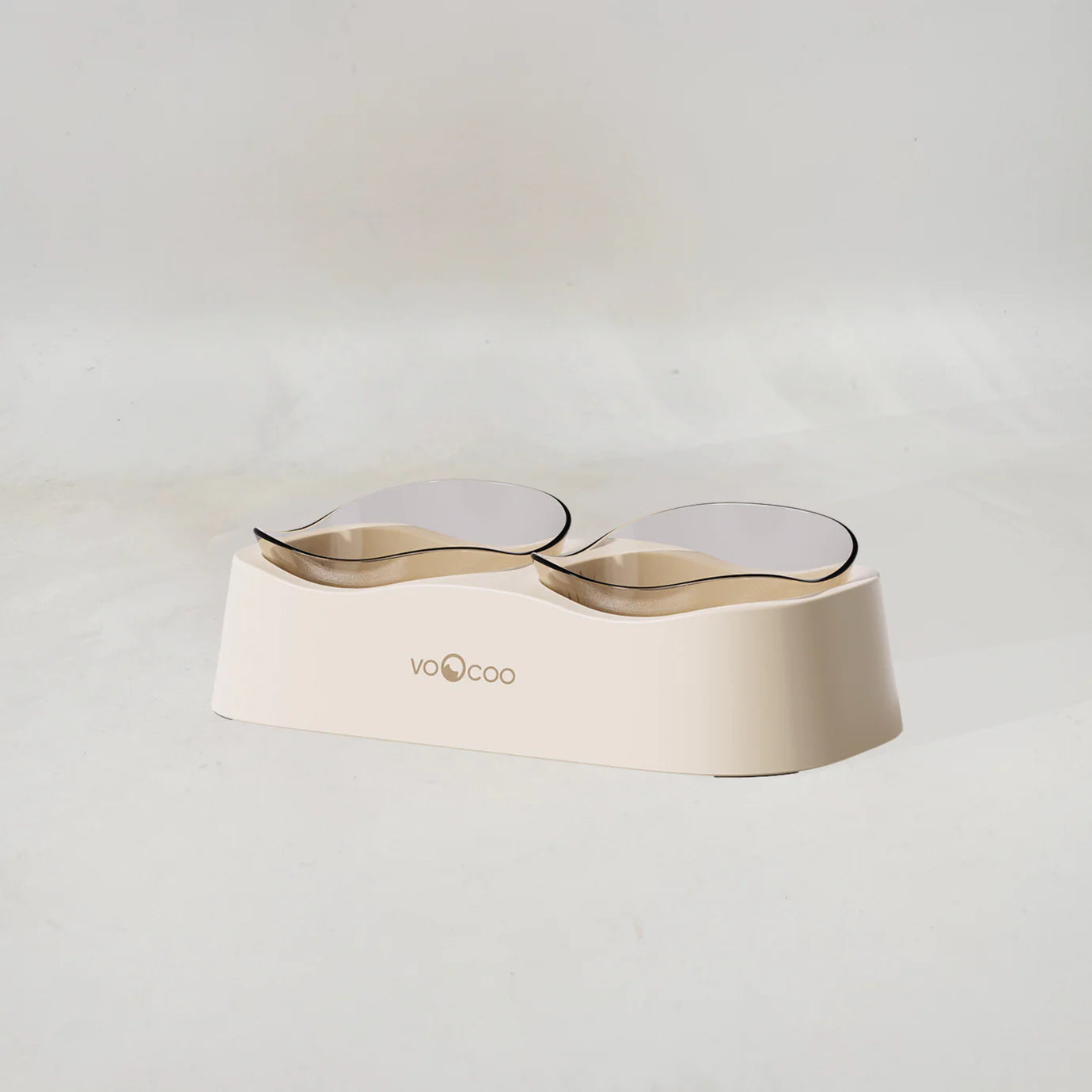 Voocoo - Wave Elevated Pet Food and Water Bowl Duo