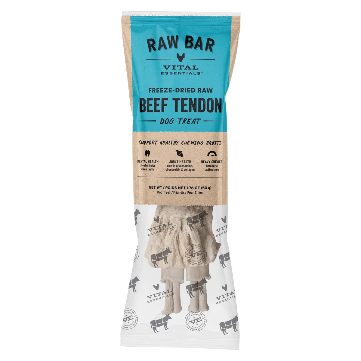 Vital Essentials® RAW BAR Freeze-Dried Raw Beef Tendon Dog Snacks