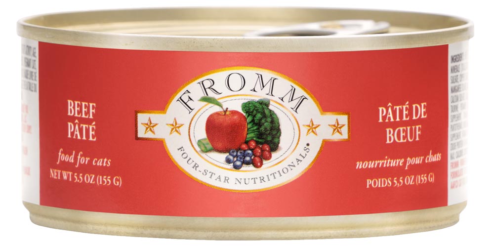 FROMM® FOUR STAR NUTRITIONALS® BEEF PÂTÉ WET CAT FOOD 5.5 OZ