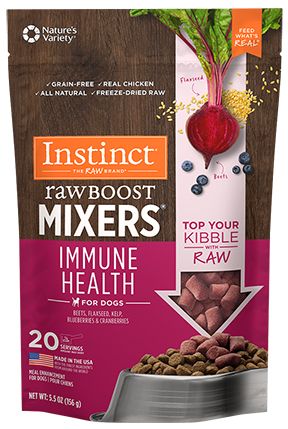 Instinct Raw Boost Mixers Grain Free Immune Health Dog 5.5oz