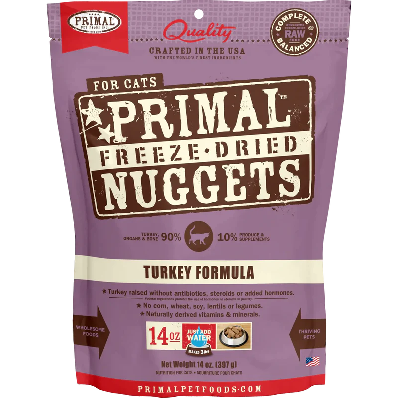 Primal Freeze Dried Turkey Nuggets Cat