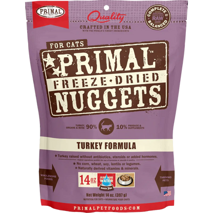 Primal Freeze Dried Turkey Nuggets Cat