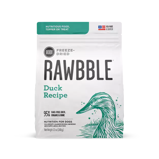 Bixbi Rawbble Freeze Dried Duck dog