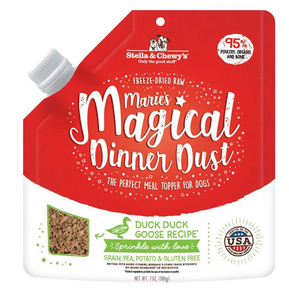 STELLA & CHEWY'S® MARIE'S MAGICAL DINNER DUST DUCK, DUCK GOOSE FREEZE-DRIED TOPPER FOR DOGS7 OZ