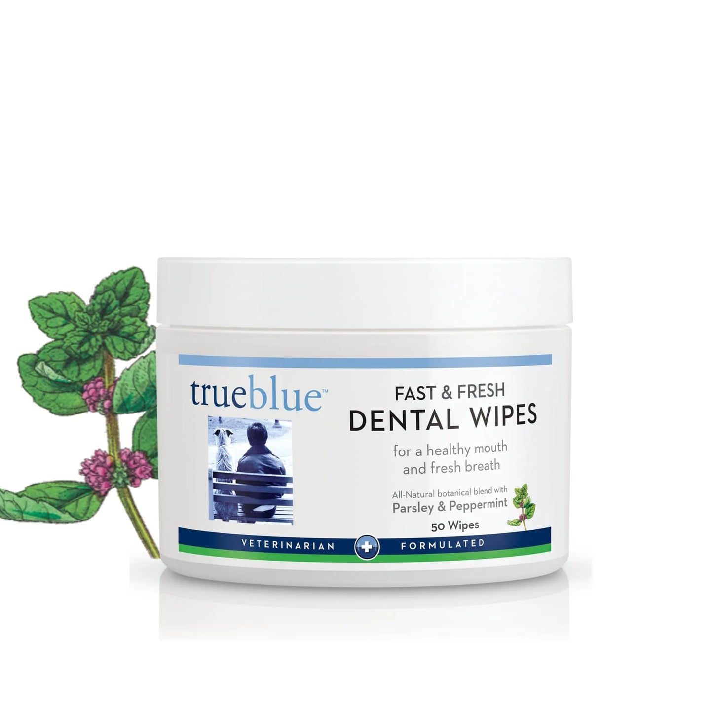 True Blue - Dental Swipes - Fast & Fresh (Peppermint & Parsley)