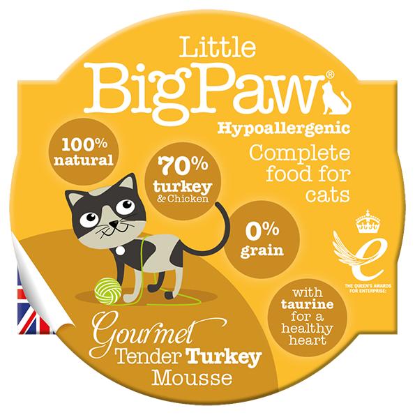 Llitte Big Paw Tender Turkey Mousse 3pk