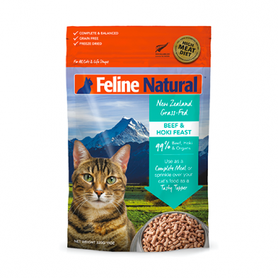 FELINE NATURAL™ BEEF & HOKI FEAST FREEZE-DRIED CAT FOOD