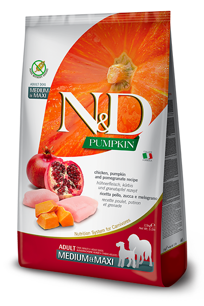 Farmina N&D Pumpkin Canine Chicken, Pomegranate & Pumpkin Med/Maxi