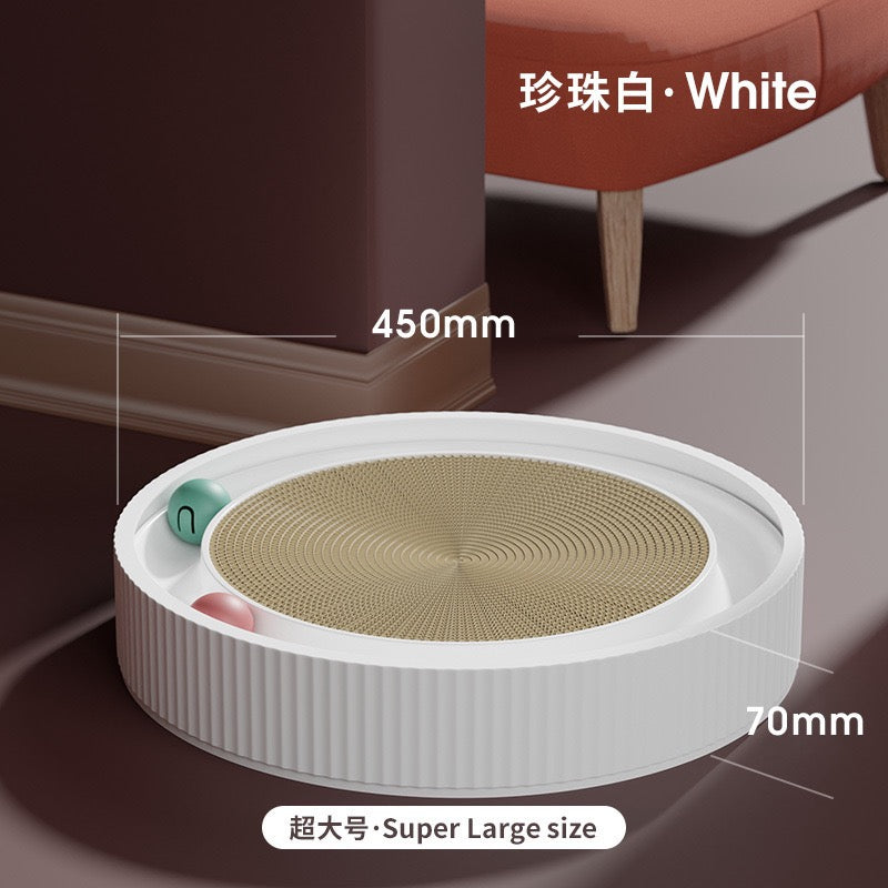 3-in-1 Cat Scratcher & Toy Disk