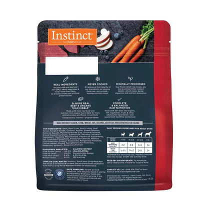Instinct Freeze-Dried Raw Meals Grain-Free Dog Food Real Beef Recipe