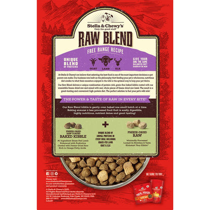 STELLA & CHEWY'S® FREE RANGE RECIPE RAW BLEND KIBBLE DRY DOG FOOD