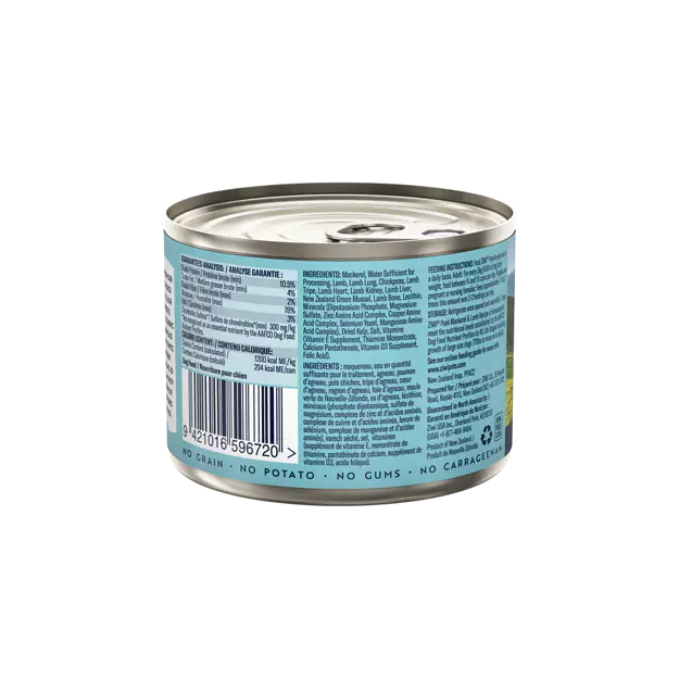 ZiwiPeak - Mackerel & Lamb Wet Dog Food