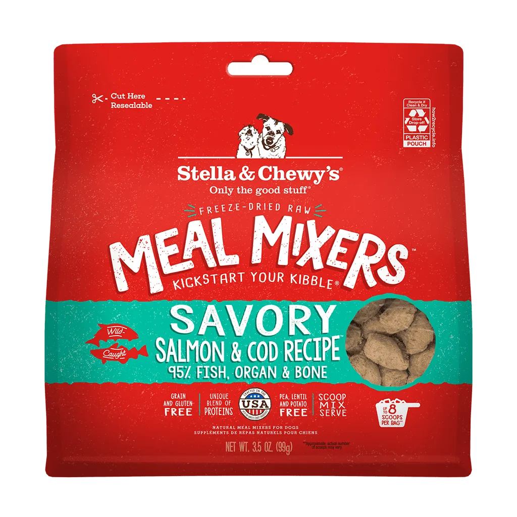 STELLA & CHEWY'S® SAVORY SALMON & COD MEAL MIXERS FOR DOGS