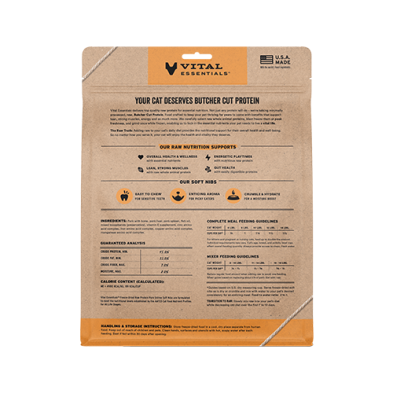 Vital Essentials® Freeze-Dried Raw Protein Pork Entree Meal or Mixer Soft Nibs Cat Food 12oz