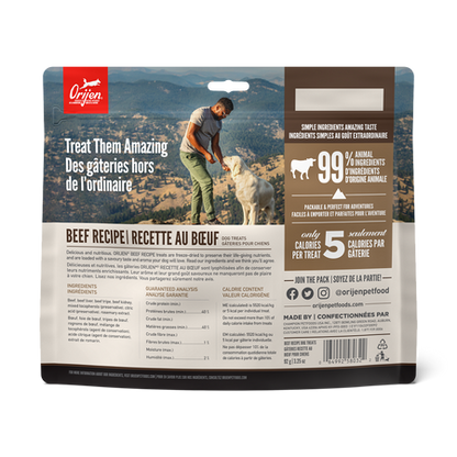 Orijen Ranch-Raised Beef Freeze-Dried Dog Treats 92G
