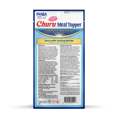 Inaba Cat Churu Meal Topper - Tuna with Scallop Recipe 56g - 3pk