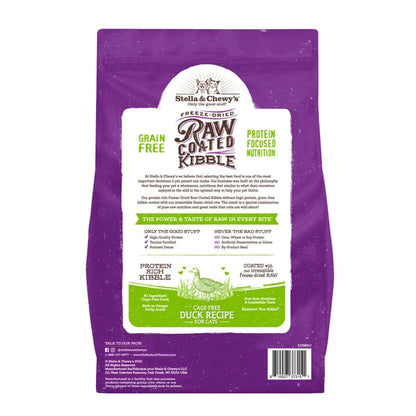 STELLA & CHEWY'S® CAGE-FREE DUCK RECIPE RAW COATED KIBBLE DRY CAT FOOD