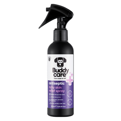 Buddycare™ Antiseptic Itchy Skin Relief Spray Suitable for all Pets 6.76 fl oz